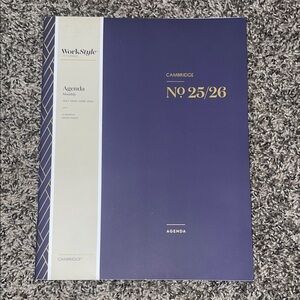 Blue and White Home Office Calendar